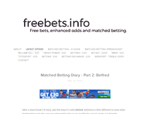 Tablet Screenshot of freebets.info
